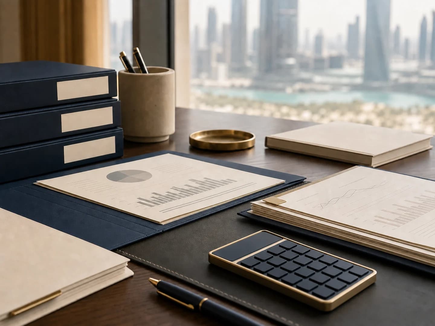 Organised documents for reviewing a UAE business transaction